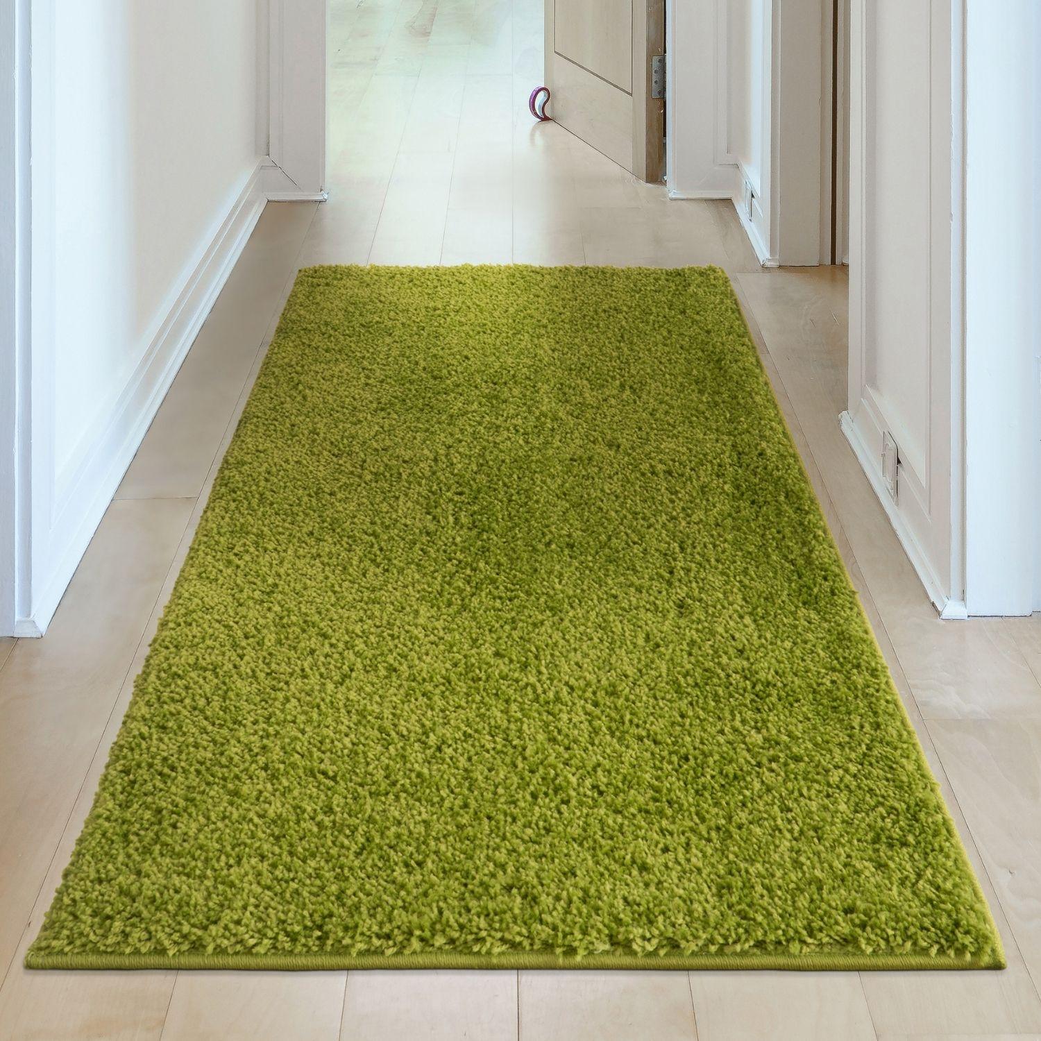 Myshaggy Solid Green Rug - PN Home
