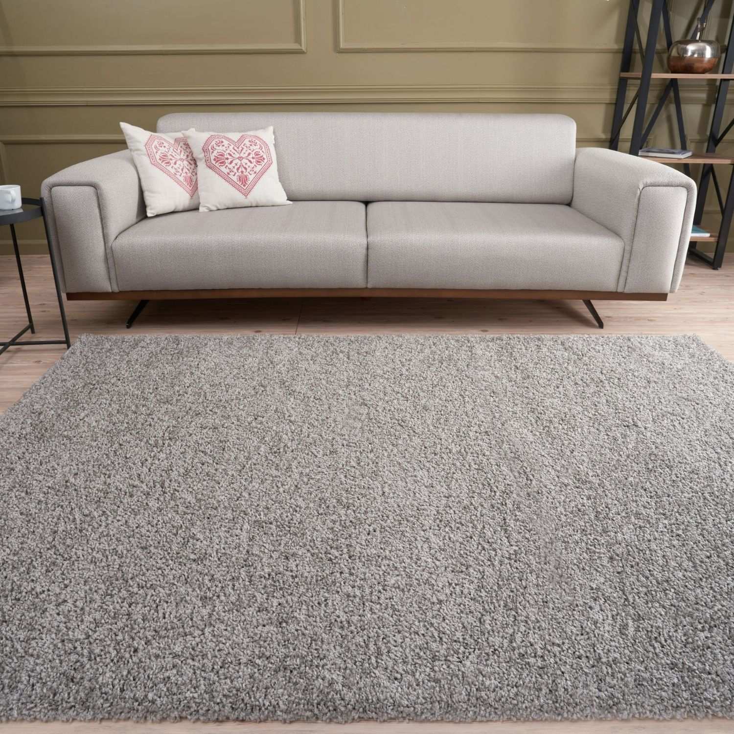 Myshaggy Solid Grey Rug - PN Home