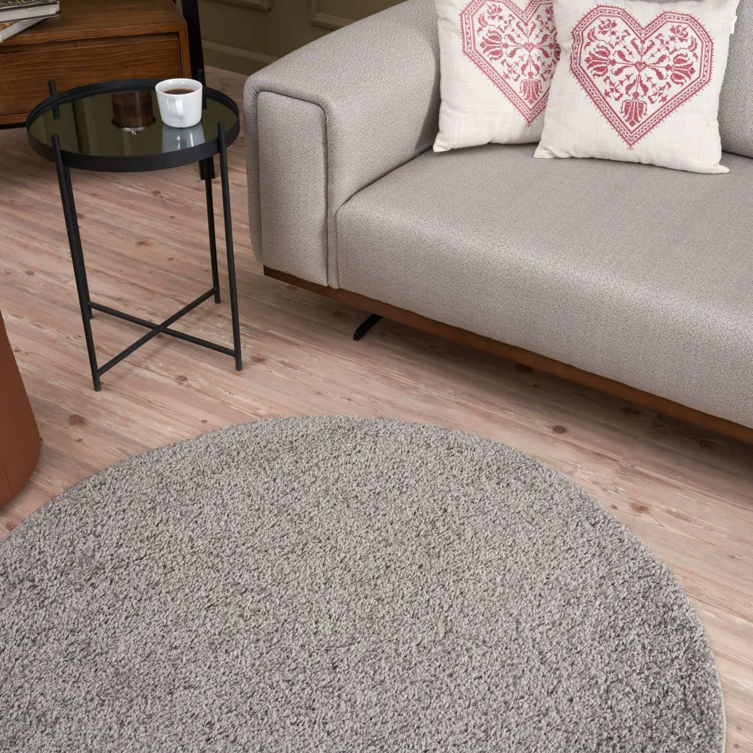 Myshaggy Solid Grey Rug - PN Home