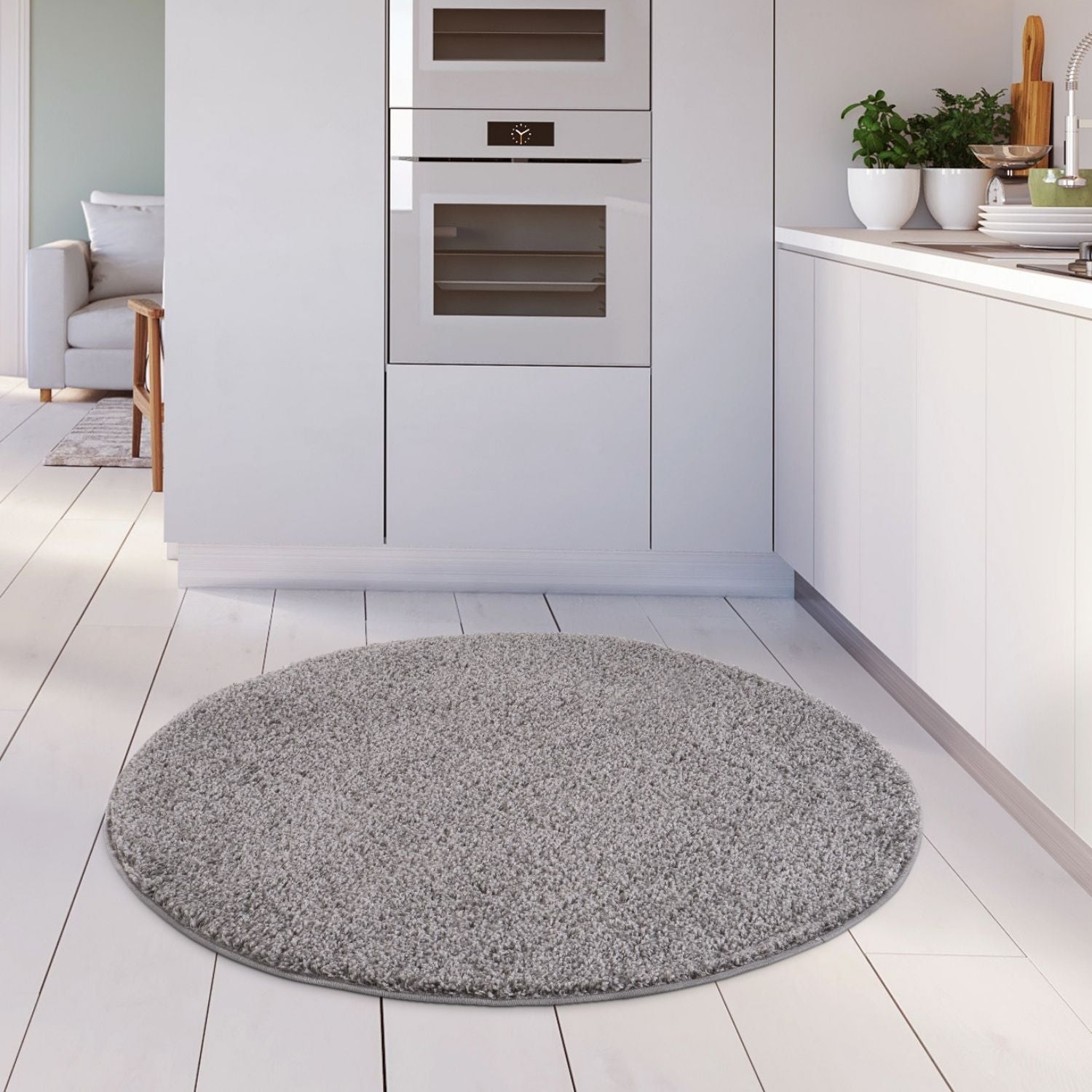 Myshaggy Solid Grey Rug - PN Home