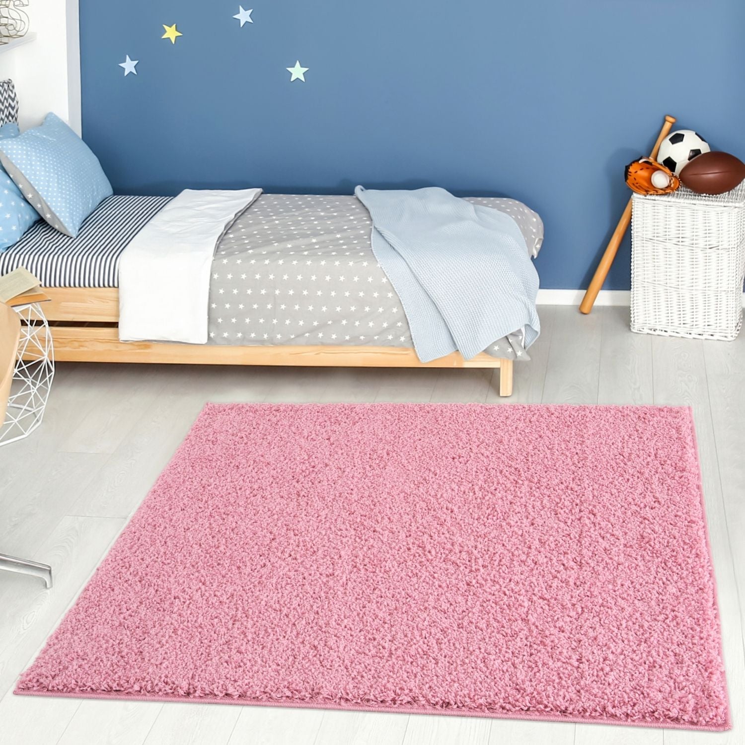 Myshaggy Solid Pink Rug - PN Home