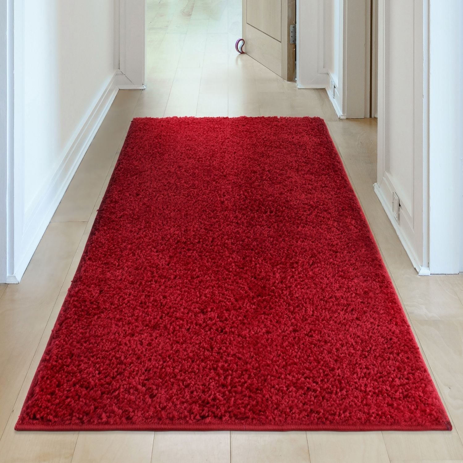 Myshaggy Solid Red Rug - PN Home