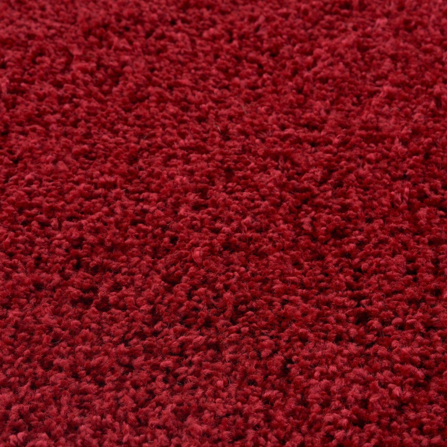 Myshaggy Solid Red Rug - PN Home