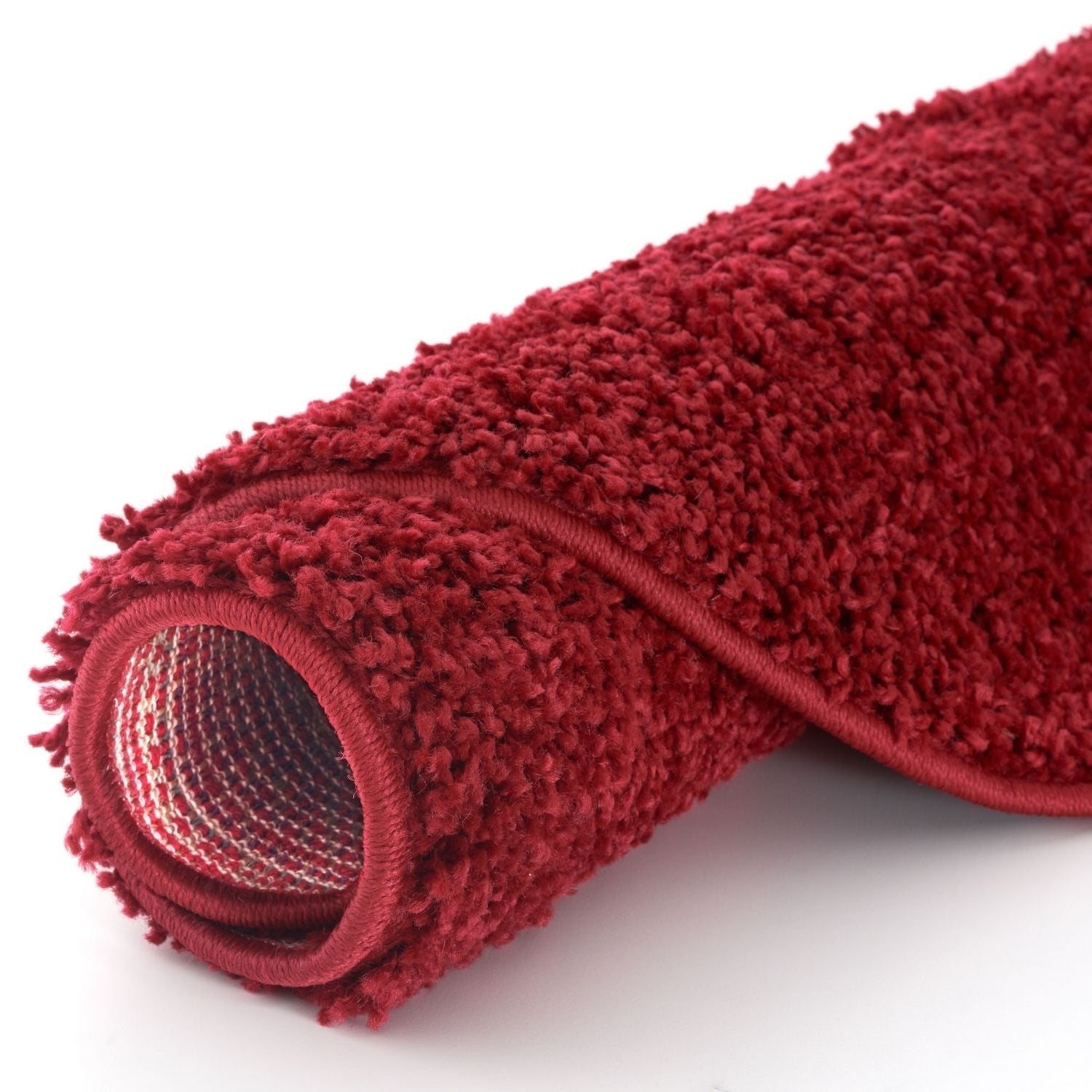 Myshaggy Solid Red Rug - PN Home