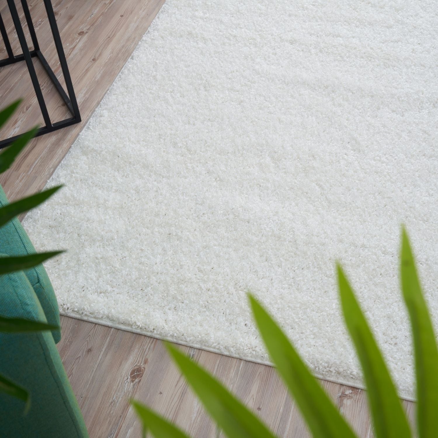 Myshaggy Solid White Rug - PN Home