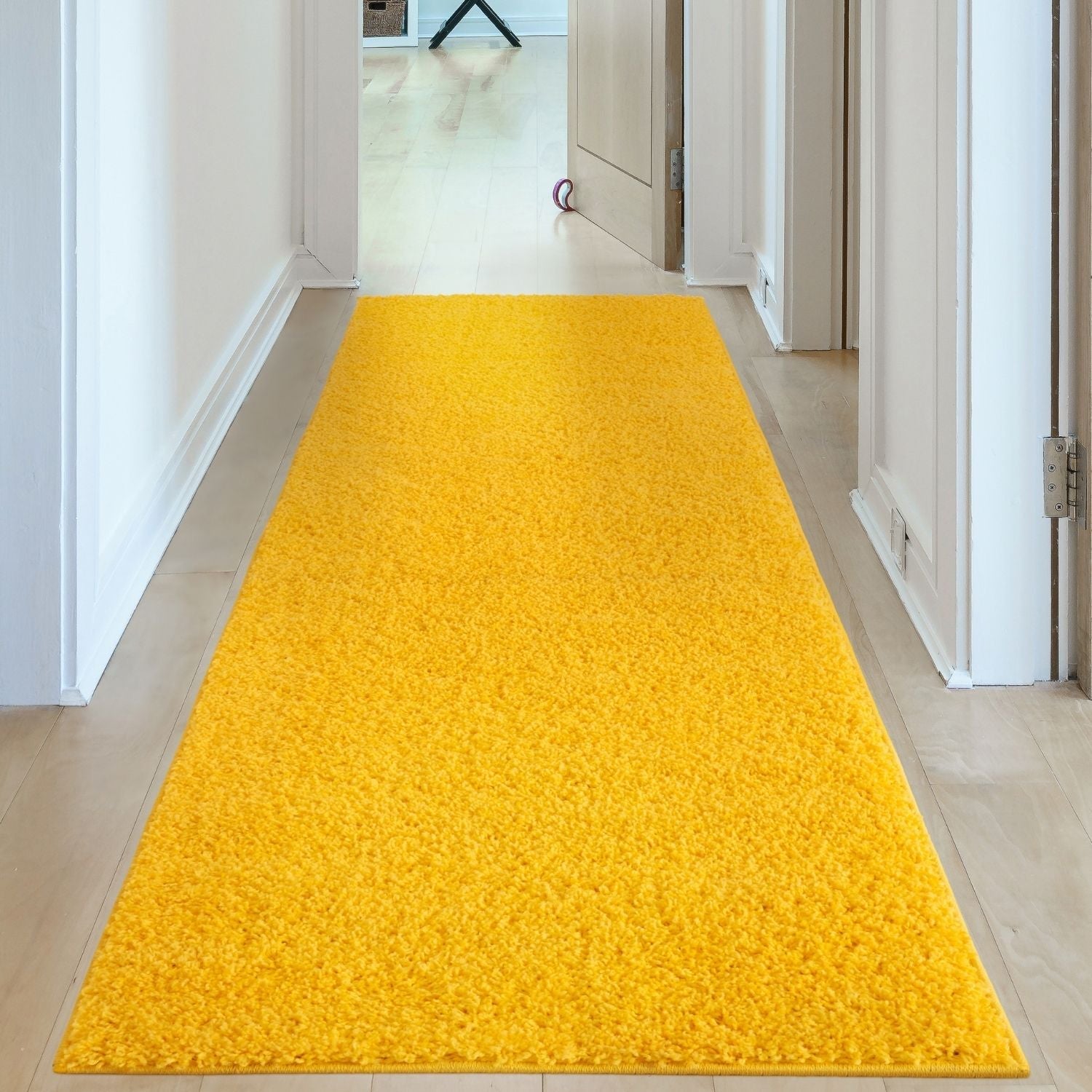 Myshaggy Solid Yellow Rug - PN Home