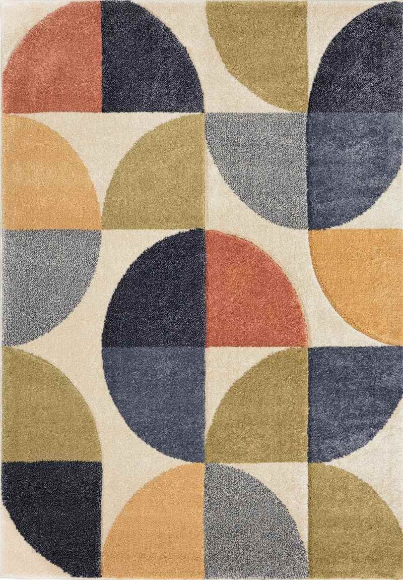 Newport Geometric Rug – Bold Multicolour Design - PN Home