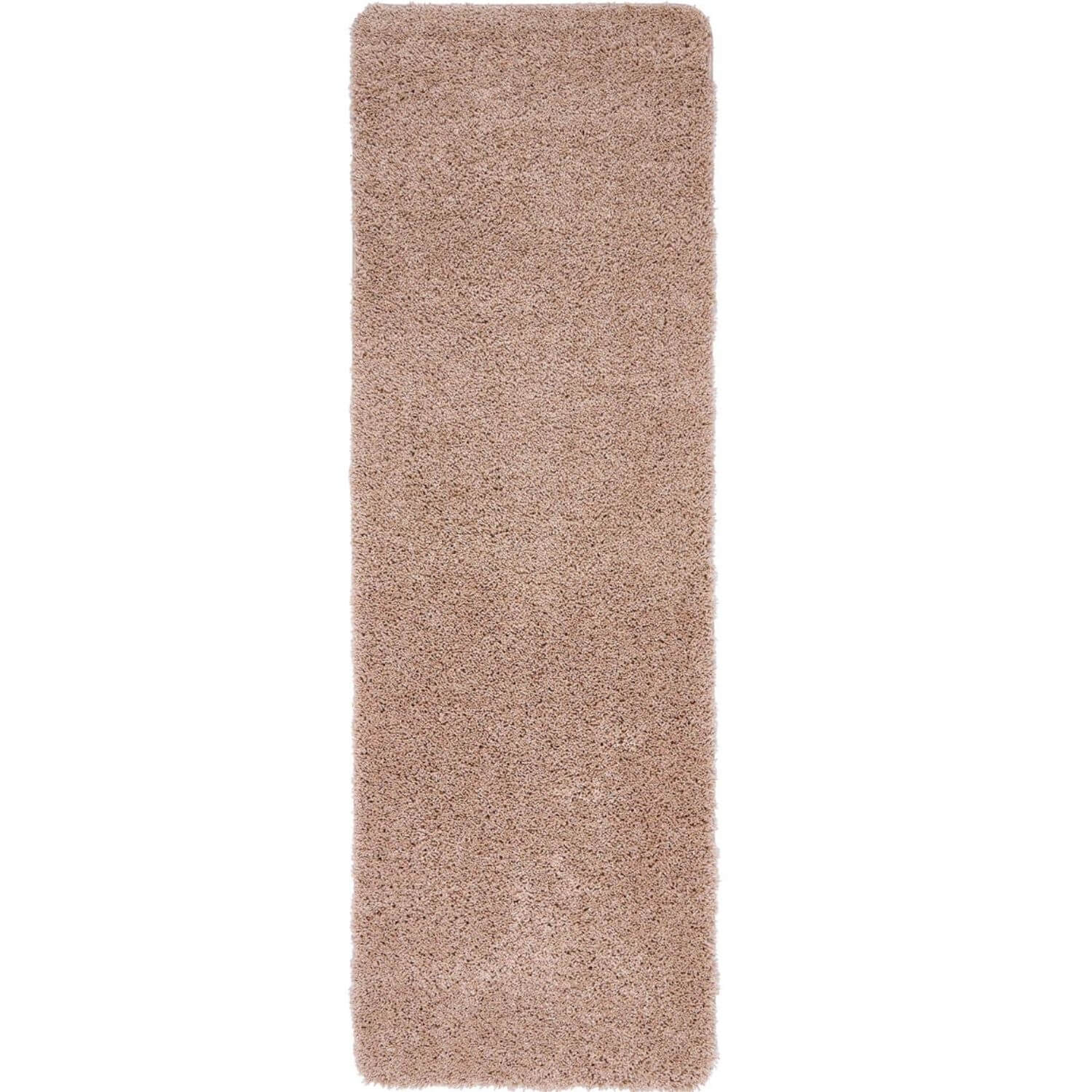 Washable Nude Pink Shaggy Rug - PN Home