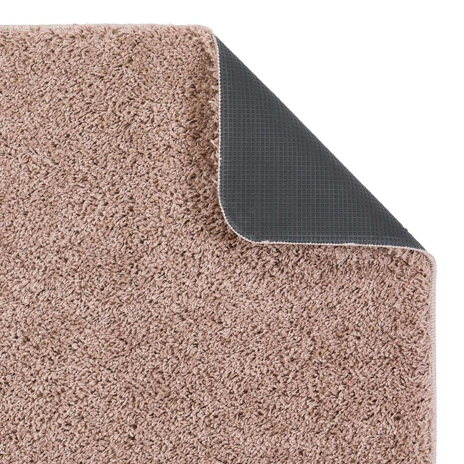 Washable Nude Pink Shaggy Rug - PN Home