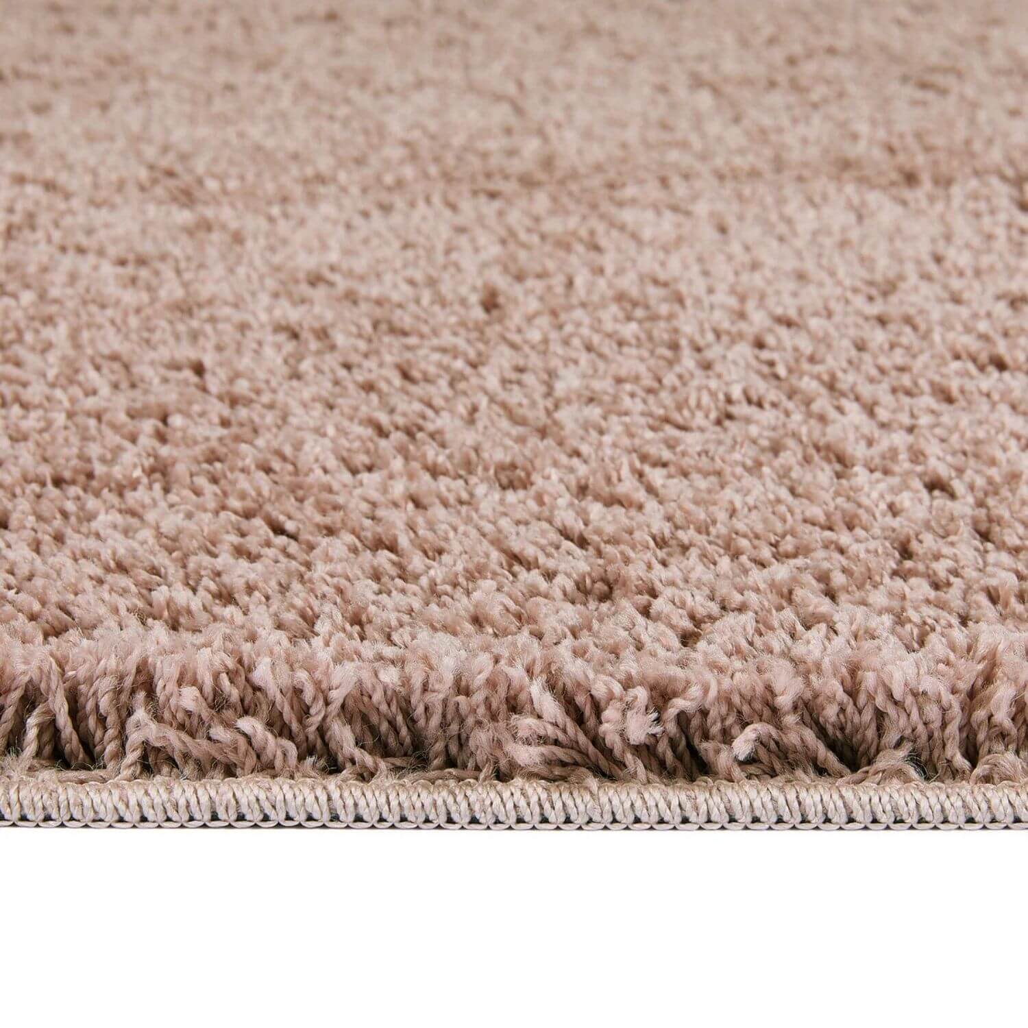 Washable Nude Pink Shaggy Rug - PN Home