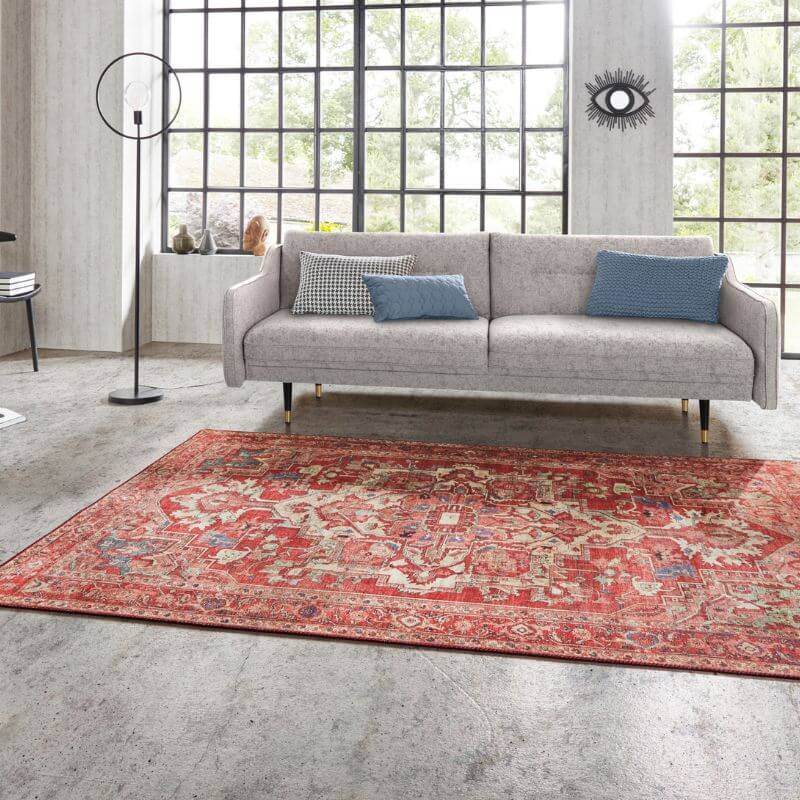 Oriental Leta Vintage Red Rug - PN Home