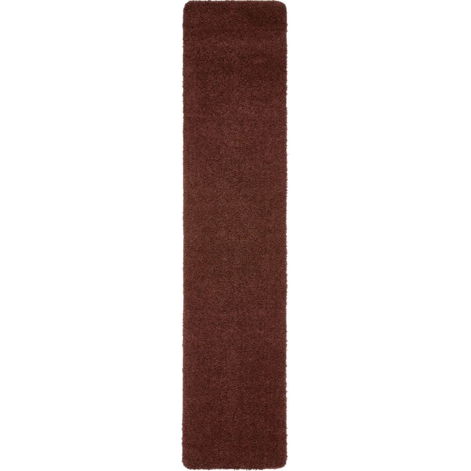Washable Ox Red Shaggy Rug - PN Home