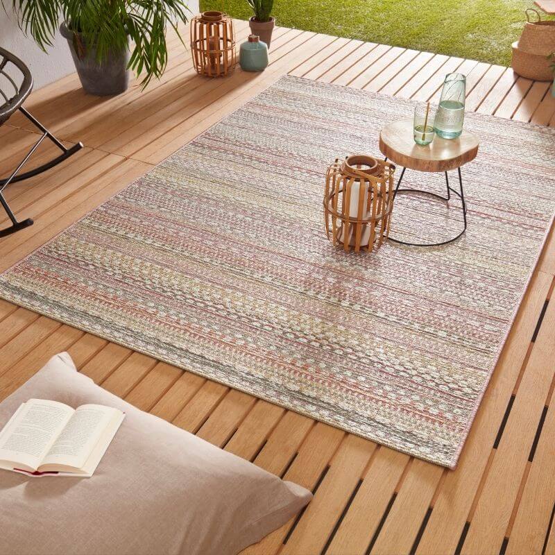 Indoor Outdoor Rug Pine – Boho Stripe Design - PN Home