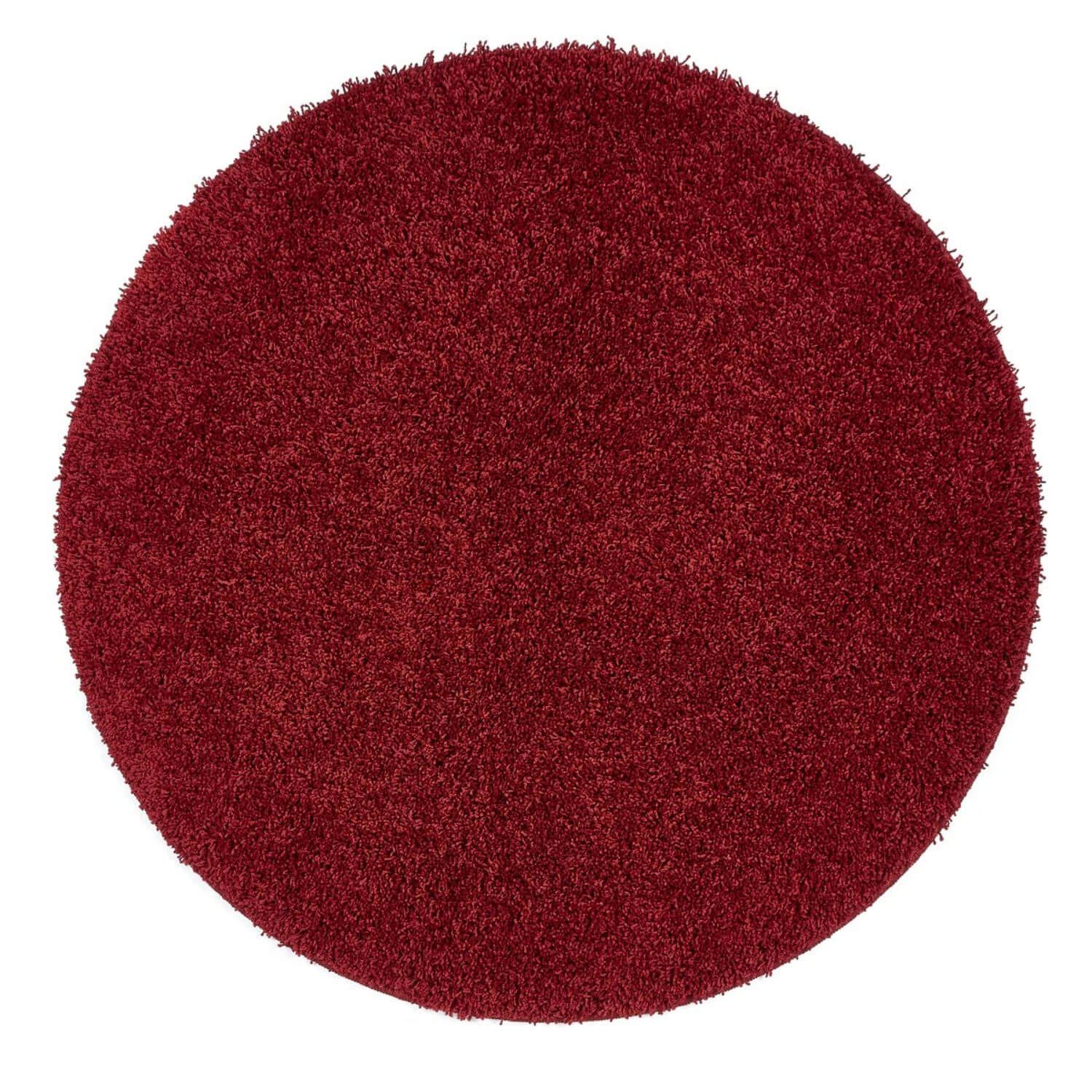 Washable Red Shaggy Rug - PN Home