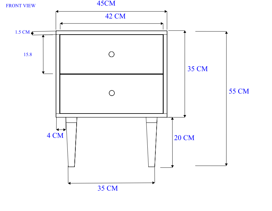 Cheap wooden bedside table UK