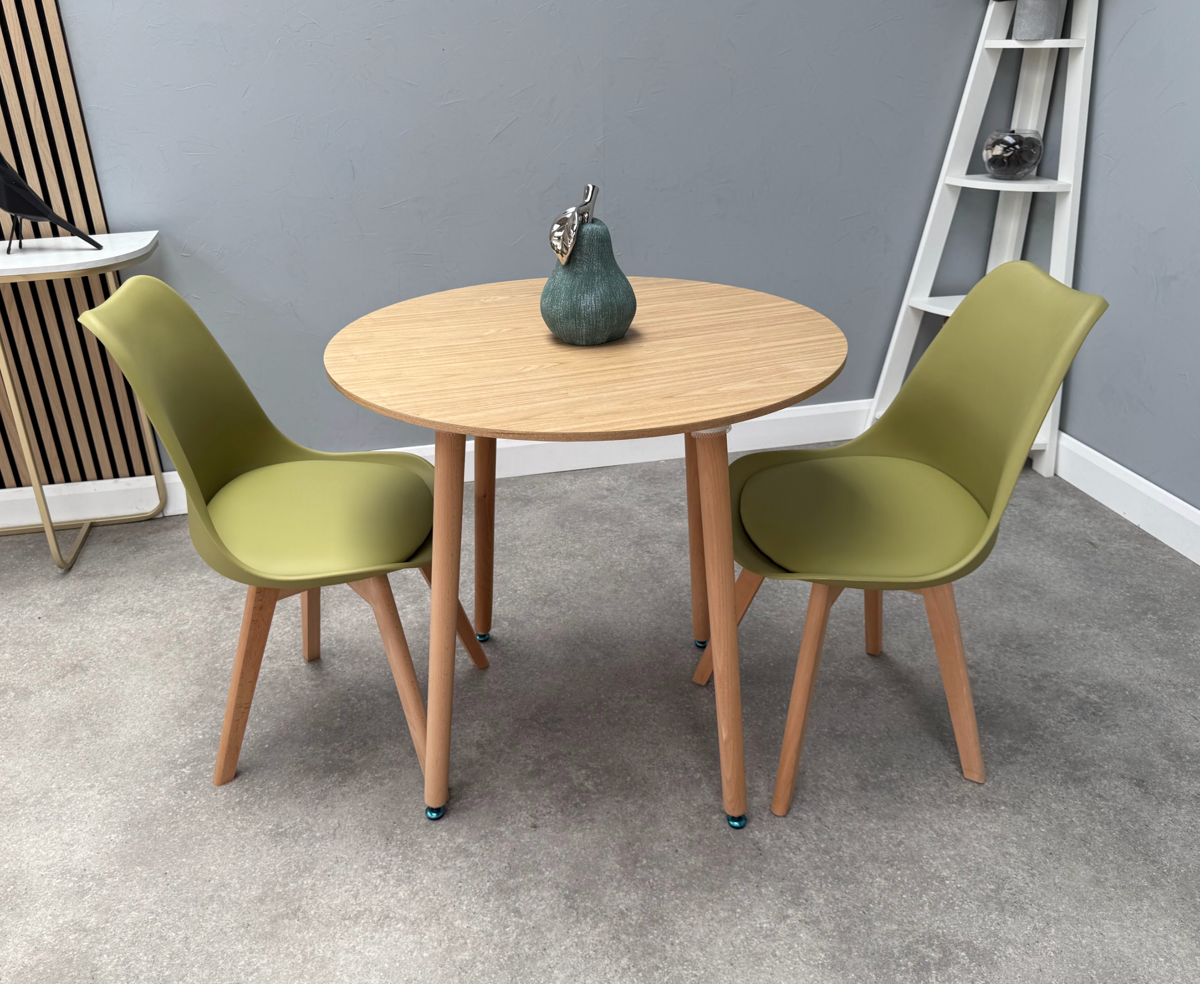 Jamie Lorenzo Halo Round Dining Set of 2 - PN Home