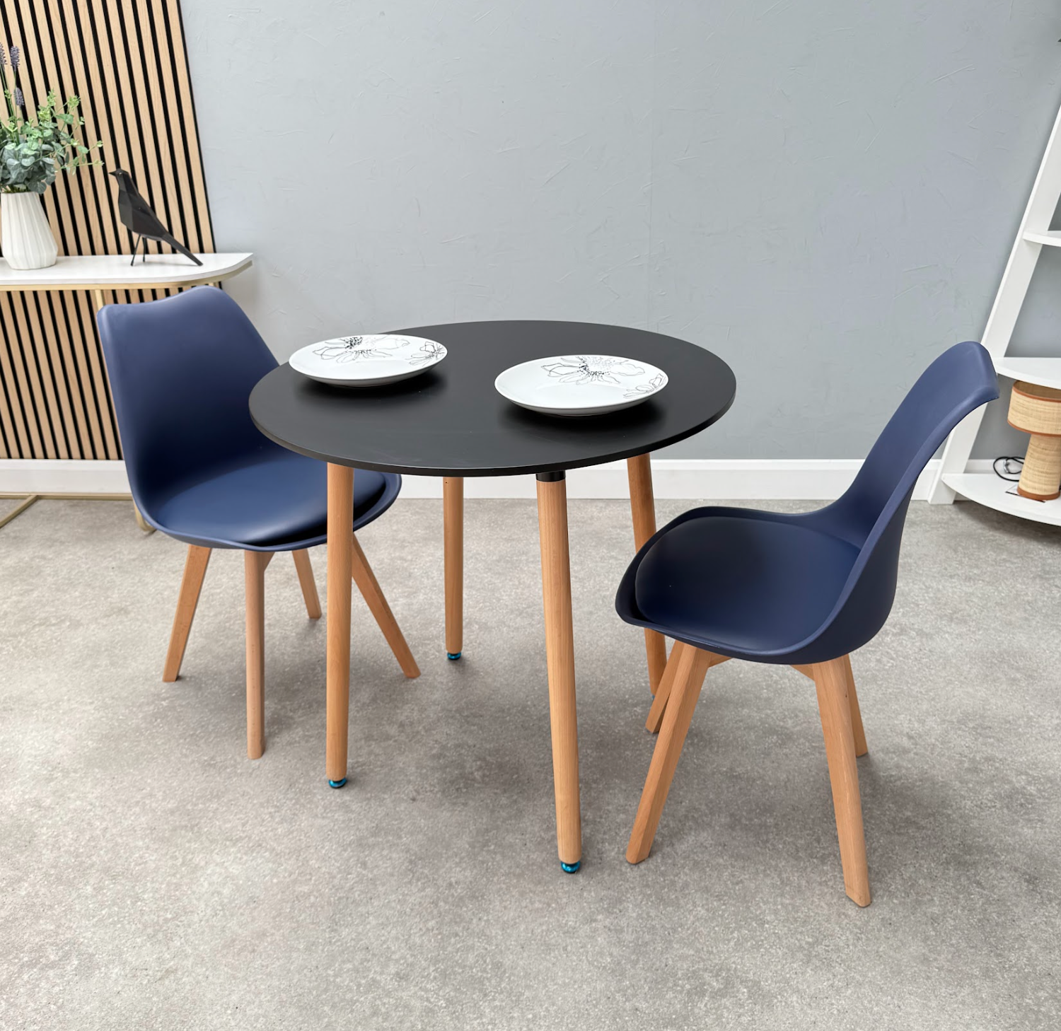 Jamie Lorenzo Halo Round Dining Set of 2 - PN Home