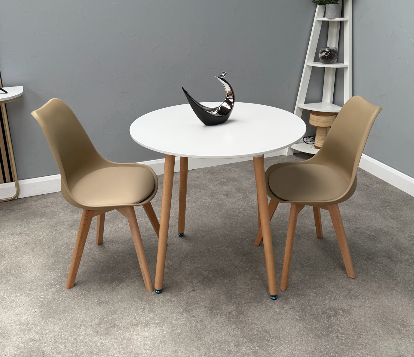 Jamie Lorenzo Halo Round Dining Set of 2 - PN Home