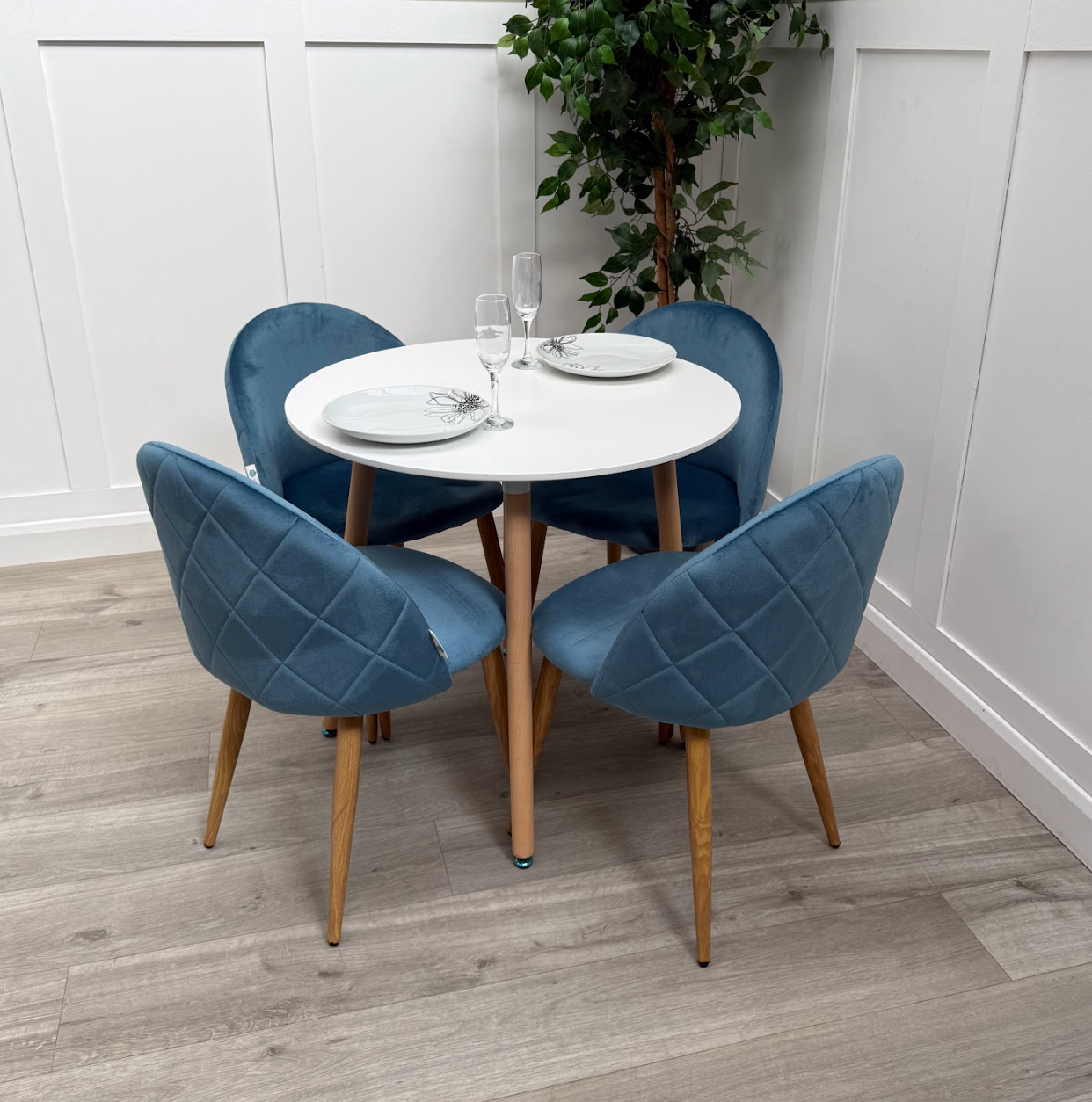 Blue Velvet Chair