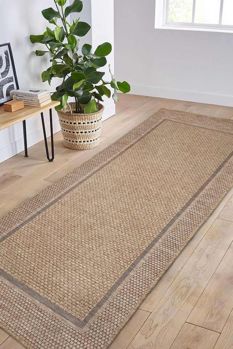 Summer Latte Border Rug – Indoor/Outdoor - PN Home
