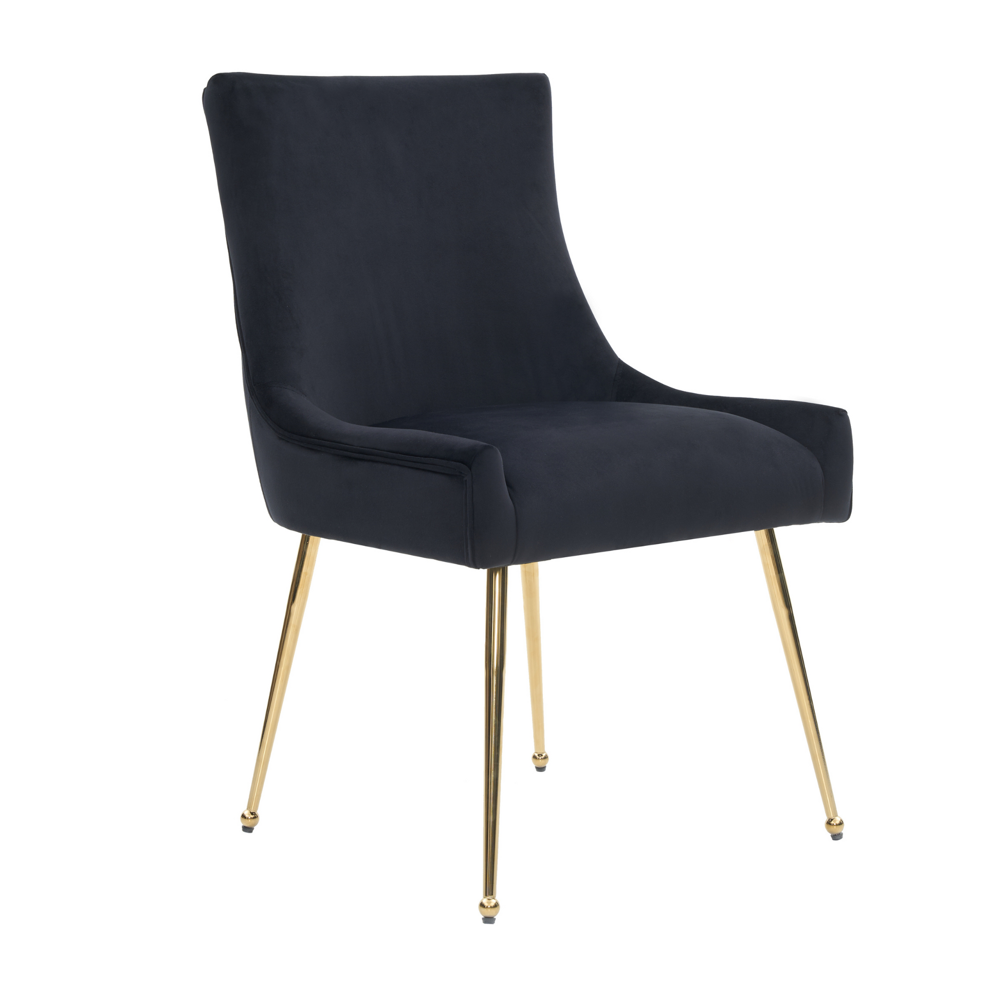 Viviana Velvet Dining Chair – Legs Ring Handle & Modern Accent