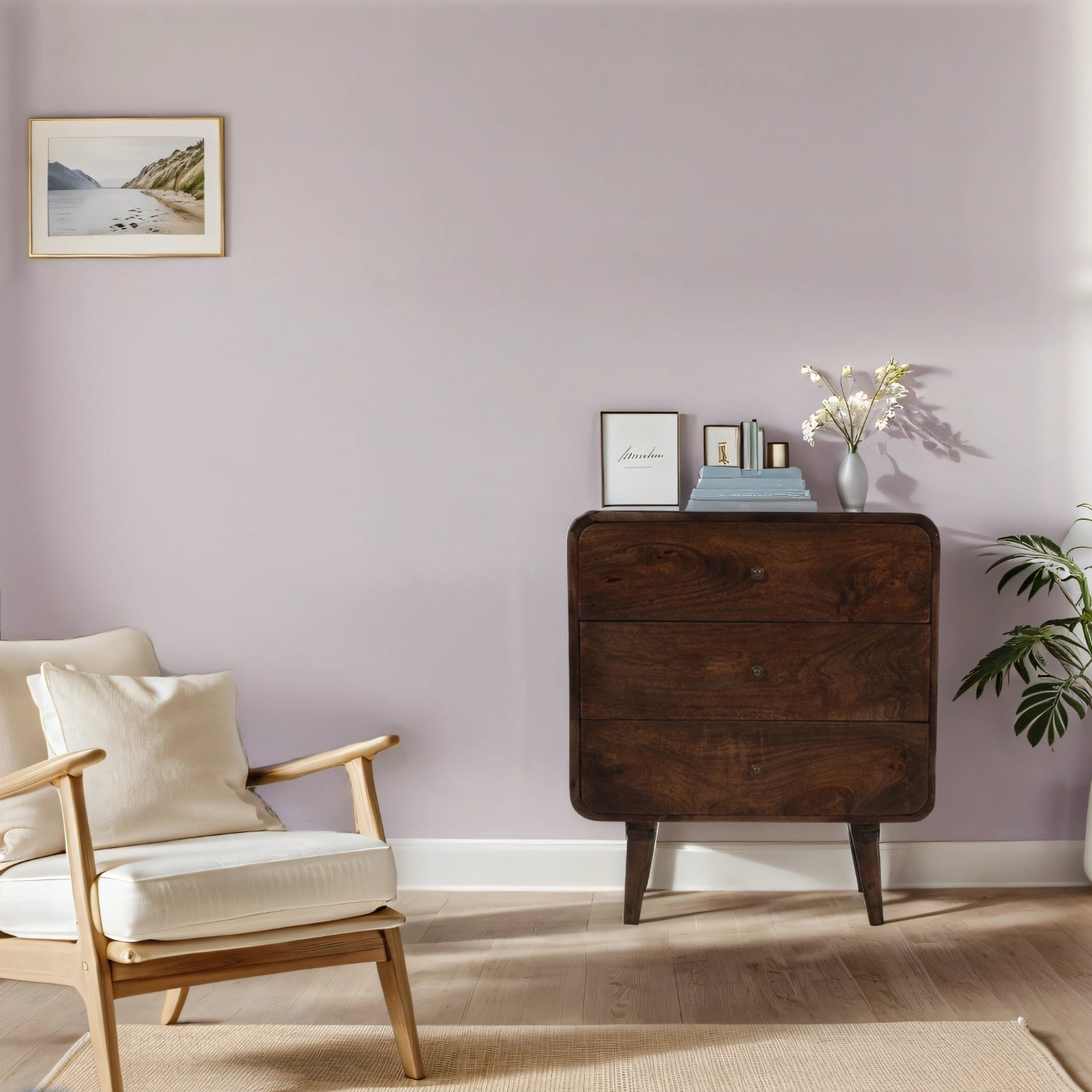 Franklin Dark Mango Wood Chest Of 3 Drawers