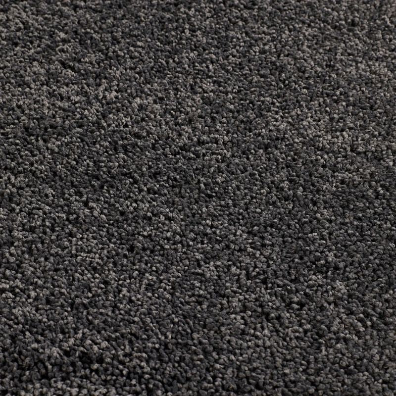 Washable Charcoal Shaggy Rug - PN Home
