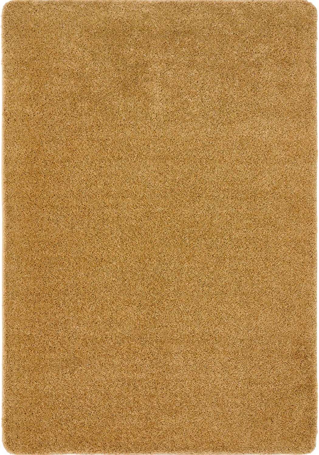 Washable Ochre Shaggy Rug - PN Home