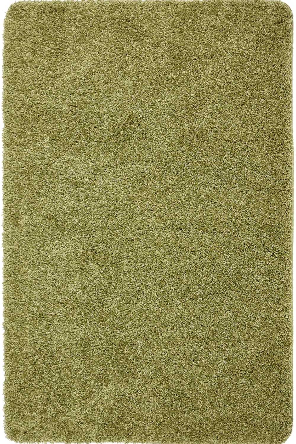 Washable Olive Green Shaggy Rug - PN Home