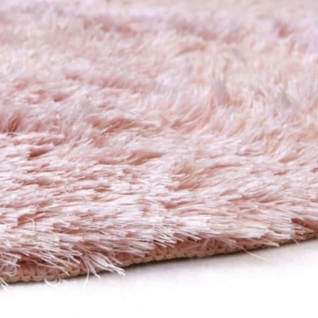 Soft Washable Pink Shaggy Rug | SA-07 - PN Home