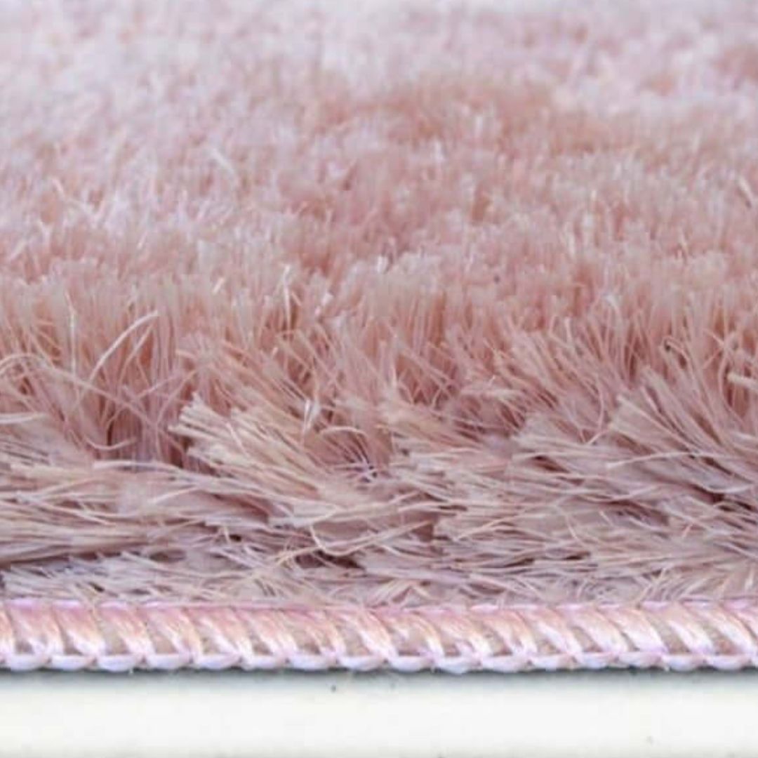 Soft Washable Pink Shaggy Rug | SA-07 - PN Home