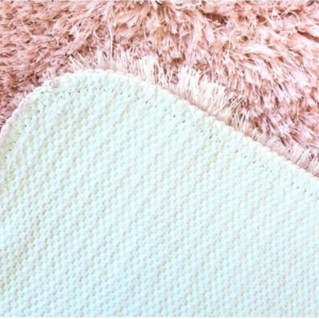 Soft Washable Pink Shaggy Rug | SA-07 - PN Home