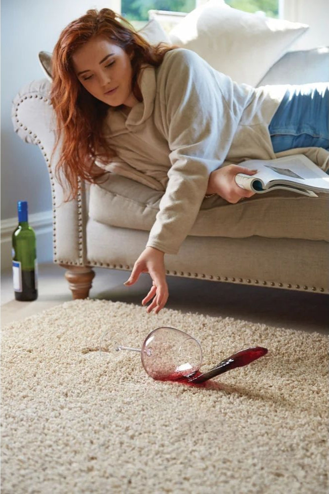 Washable Stone Shaggy Rug - PN Home