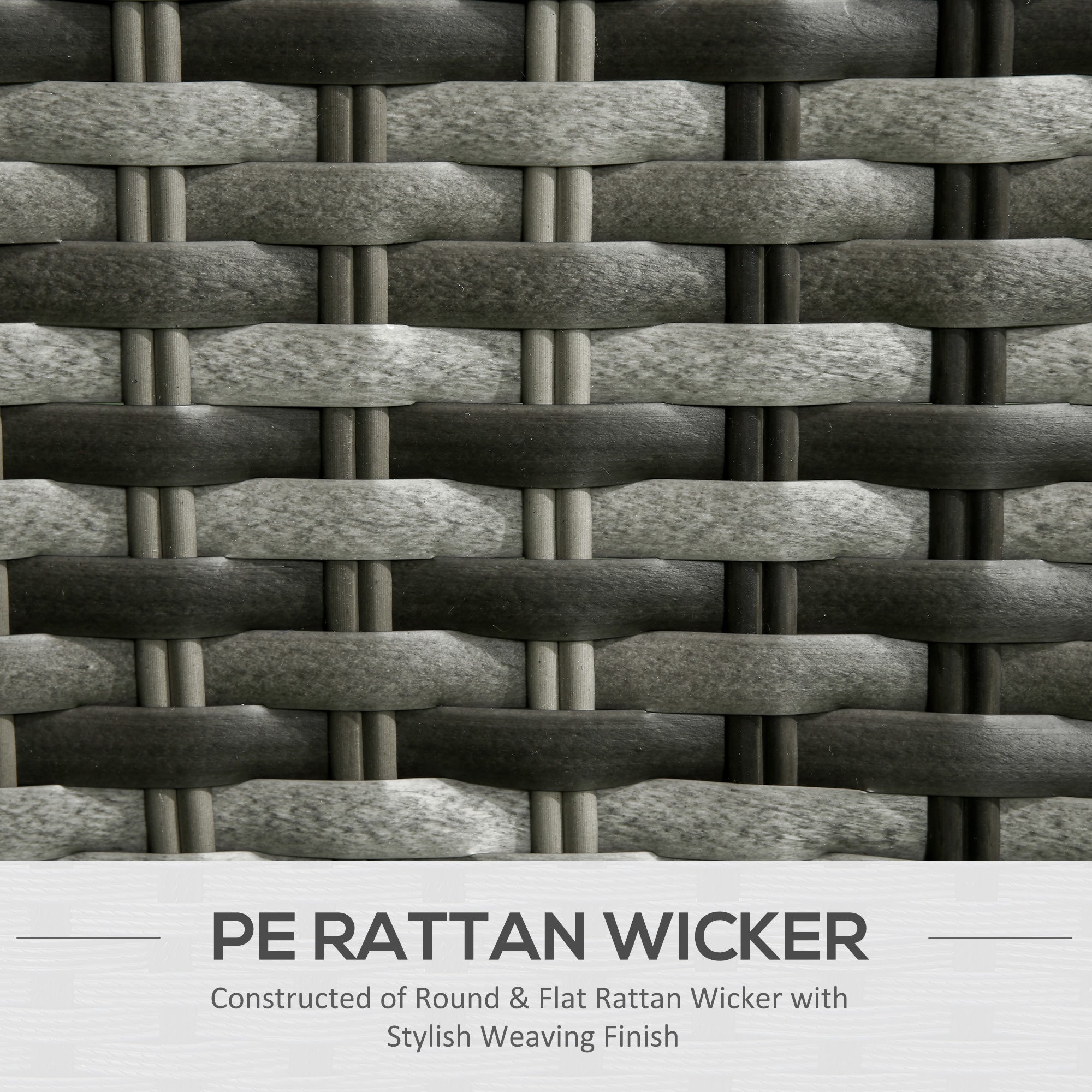 4 Seater PE Rattan Garden Furniture