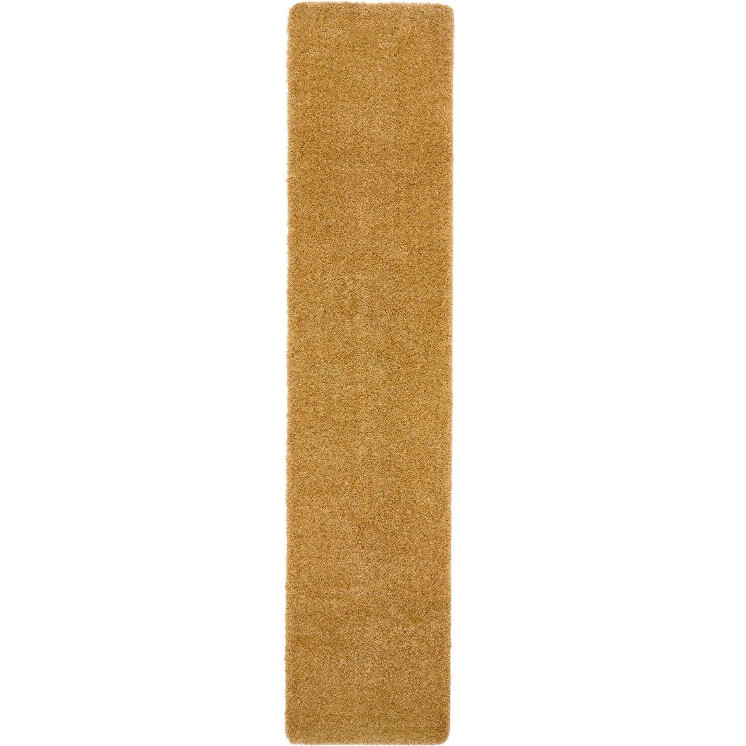 Washable Ochre Shaggy Rug - PN Home