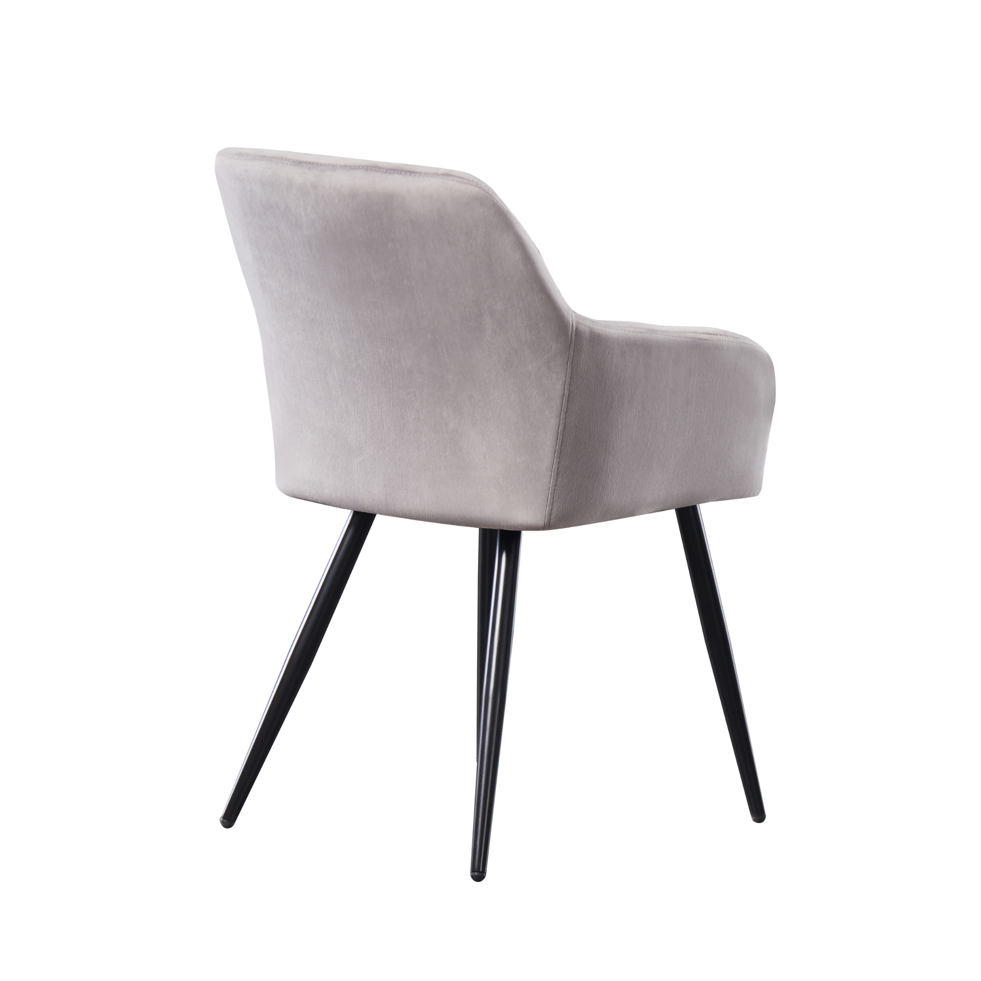 Camden Cosmo LUX Dining Set, a Table and Chairs Set of 4, Black/Dark Grey