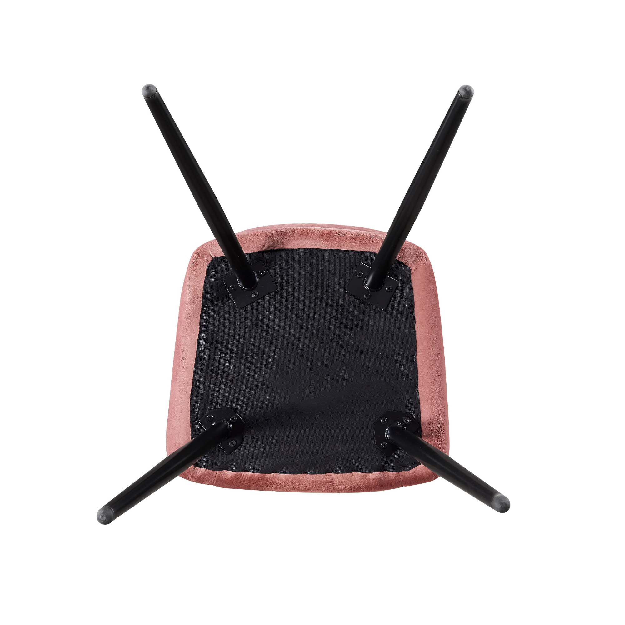 Camden Cosmo LUX Dining Set, a Table and Chairs Set of 4, Black/Dark Grey