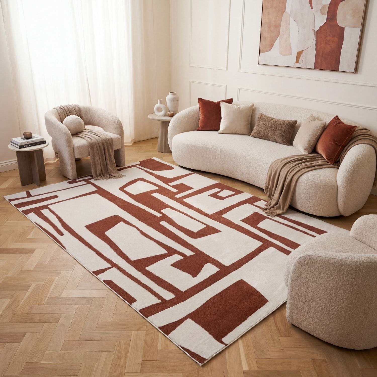 Loft Abstract Terra Rug - PN Home
