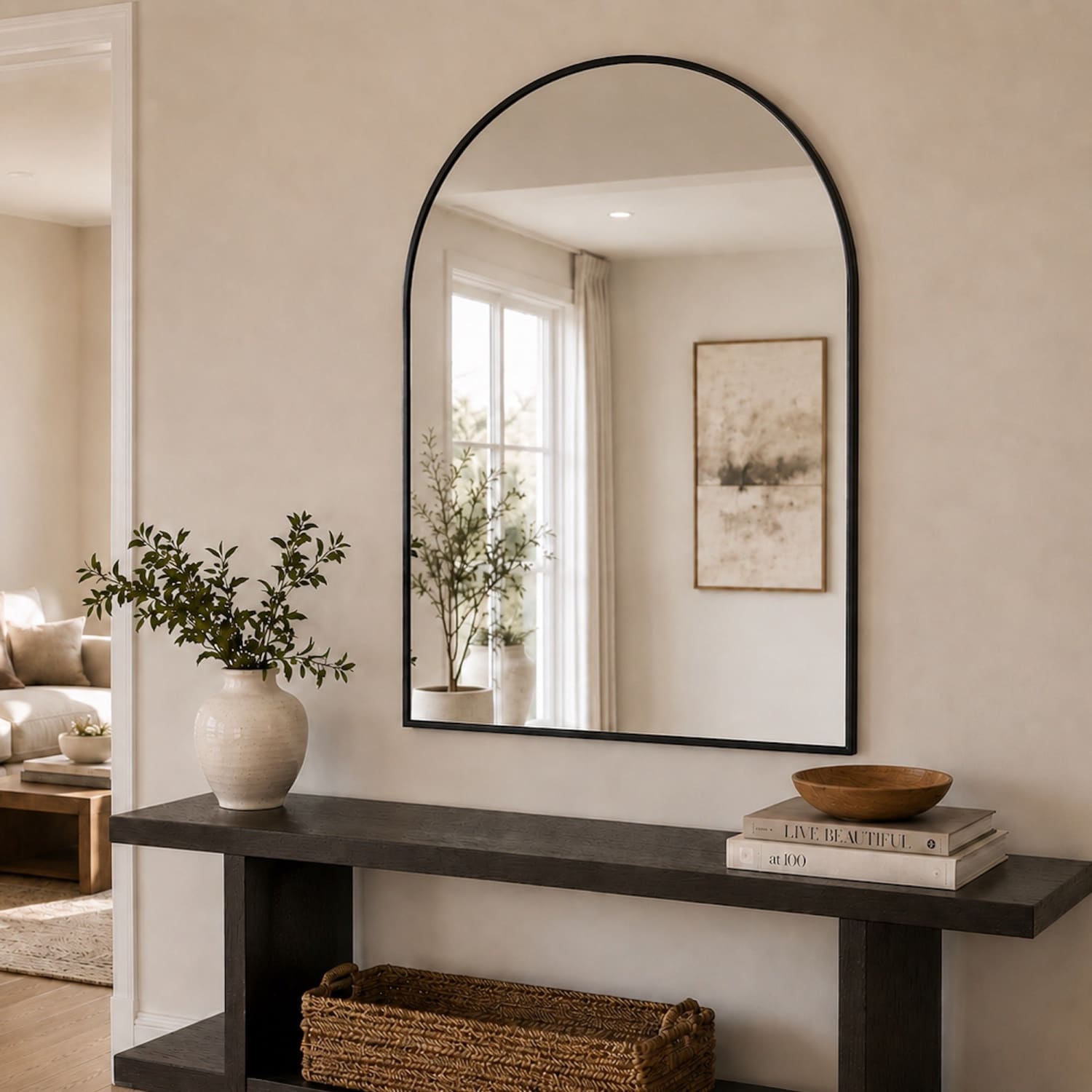 Akiko Metal Arched Mirror 120cm x 95cm