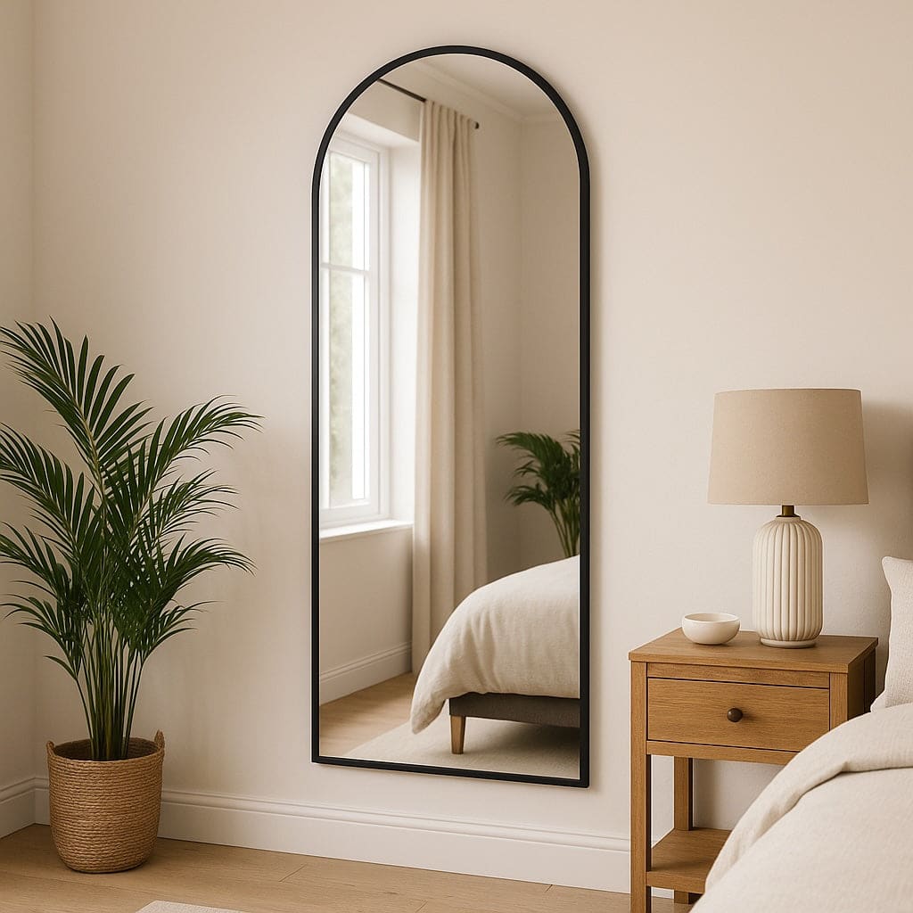 Akiko Full Length Metal Arched Mirror 160cm x 60cm