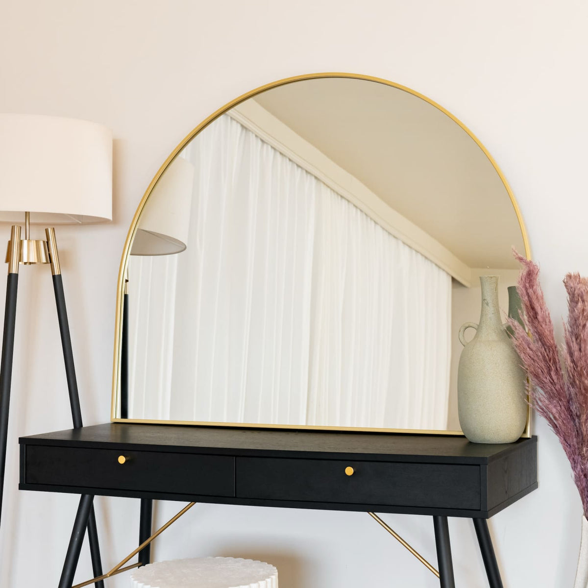 Akiko Metal Arched Mirror 95cm x 120cm