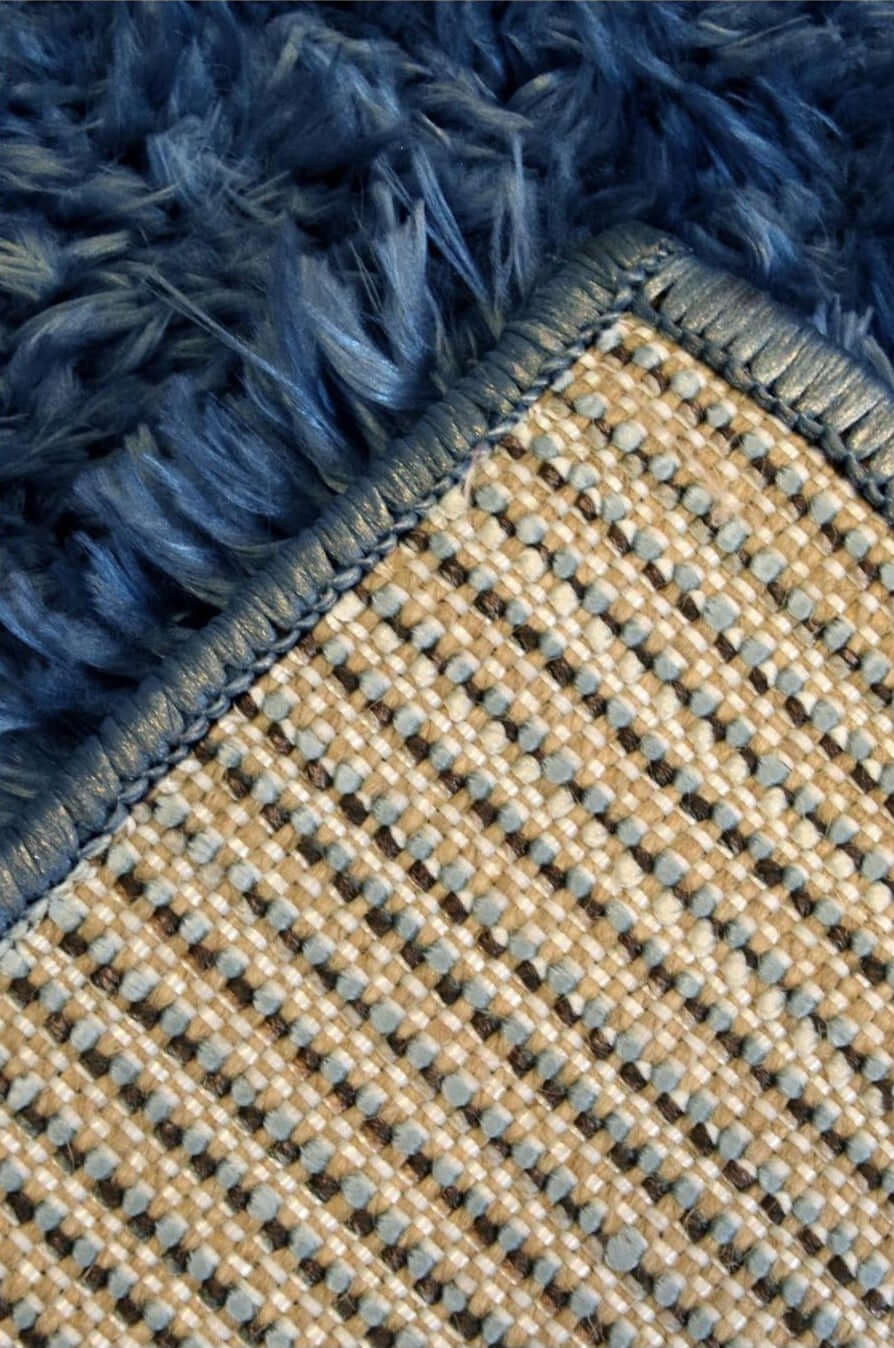Lagom Navy Shaggy Rug - PN Home