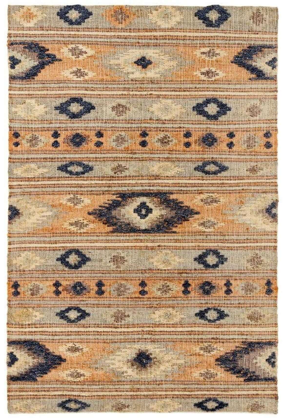 Indio Multicolour Aztec Jute Rug - PN Home