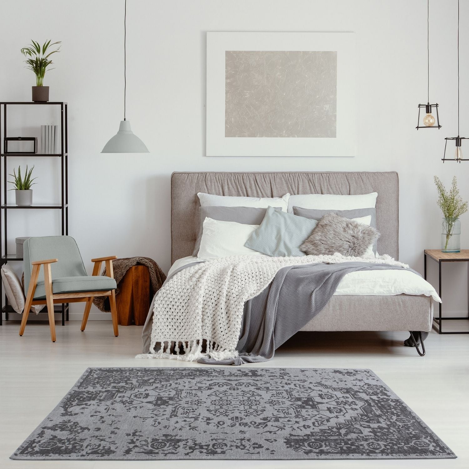 Washable Rug Carina Grey | 6963 - PN Home