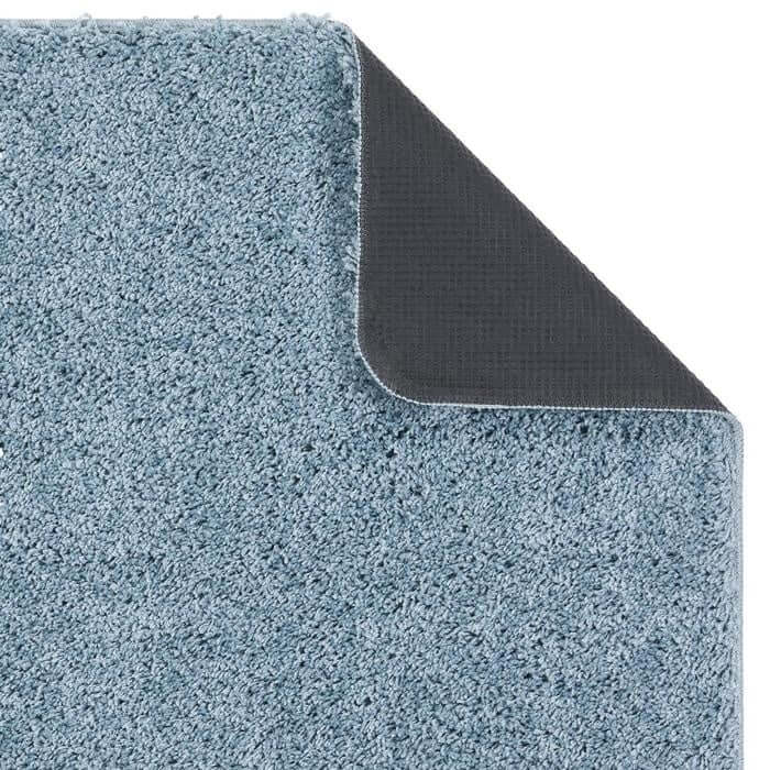 Washable Blue Shaggy Rug - PN Home