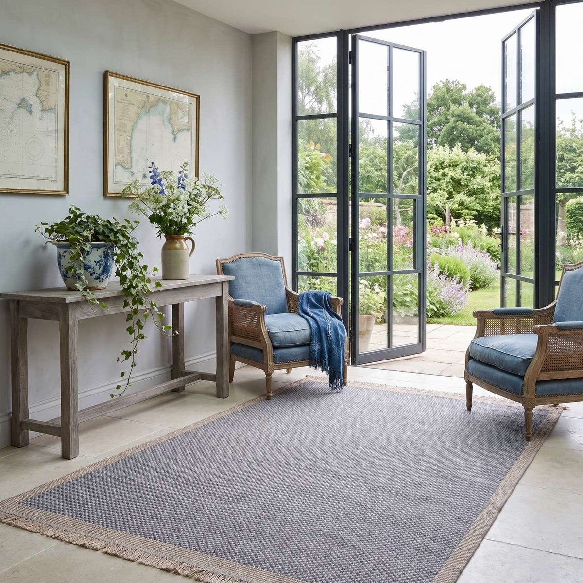 Nature Outdoor Rug Blue | 5200B - PN Home