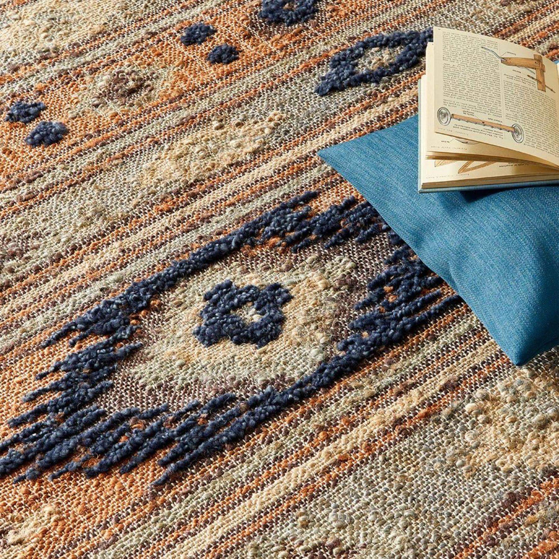 Indio Multicolour Aztec Jute Rug - PN Home