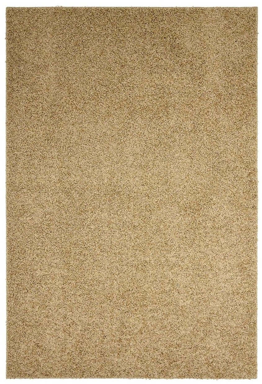 Fiji Latte Beige Washable Solid Shaggy Rug - PN Home