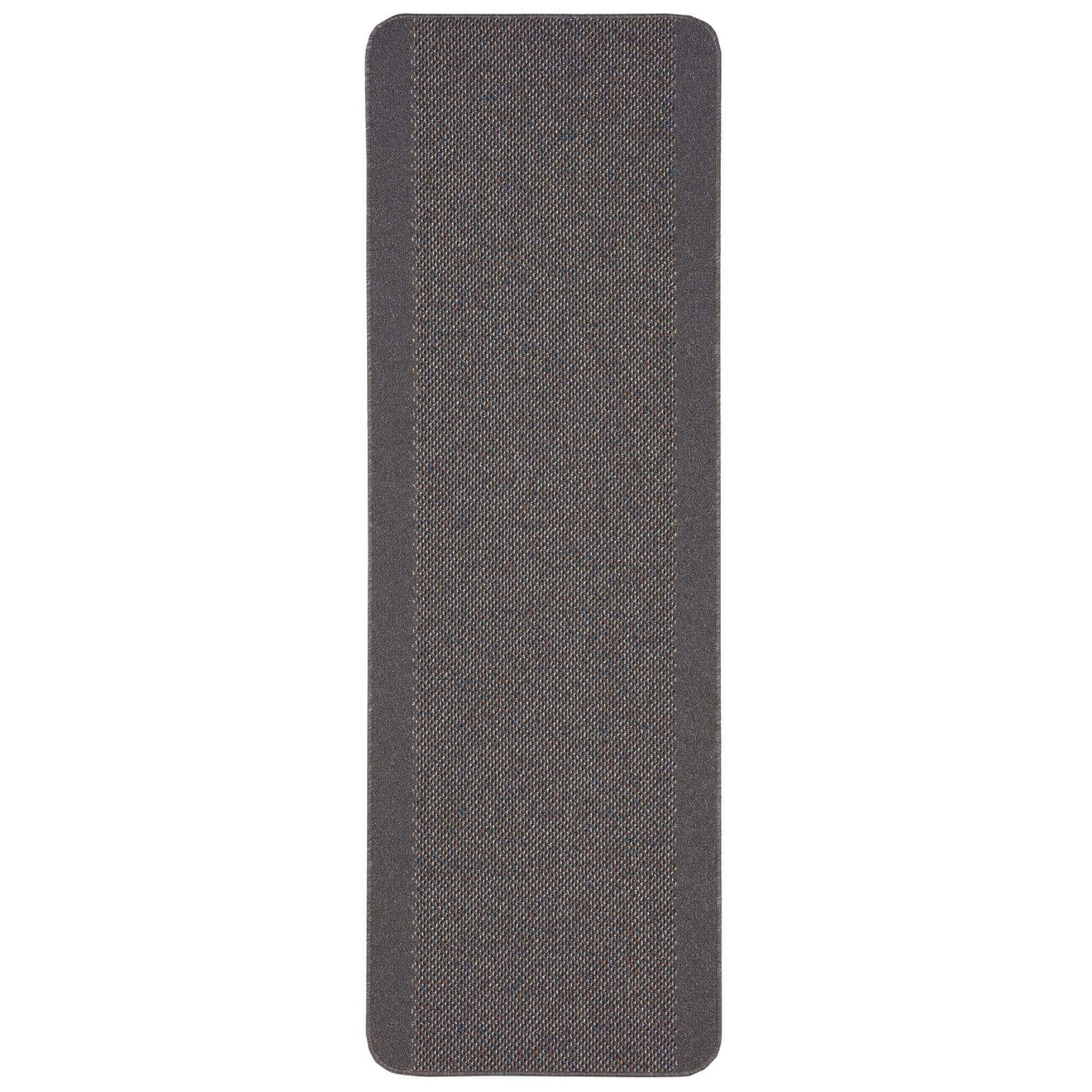 Washable Bordered Dark Grey Rug | 110D - PN Home