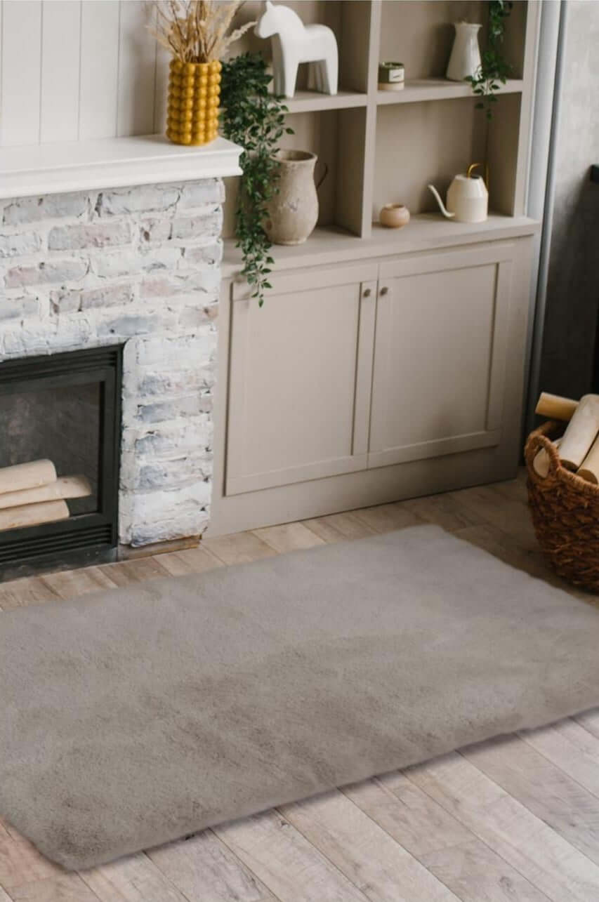Luxury Natural Faux Fur Rug - PN Home